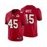 Tampa Bay Buccaneers #45 Devin White Red 2021 Super Bowl LV Jersey