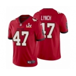 Tampa Bay Buccaneers #47 John Lynch Red 2021 Super Bowl LV Jersey