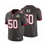 Tampa Bay Buccaneers #50 Vita Vea Pewter 2021 Super Bowl LV Jersey