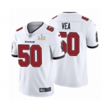 Tampa Bay Buccaneers #50 Vita Vea White 2021 Super Bowl LV Jersey