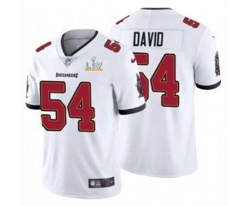 Tampa Bay Buccaneers #54 Lavonte David White 2021 Super Bowl LV Jersey