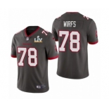 Tampa Bay Buccaneers #78 Tristan Wirfs Pewter Super Bowl LV Jersey