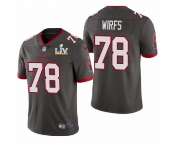 Tampa Bay Buccaneers #78 Tristan Wirfs Pewter Super Bowl LV Jersey