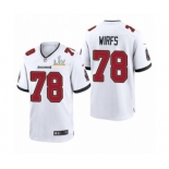 Tampa Bay Buccaneers #78 Tristan Wirfs White 2021 Super Bowl LV Jersey