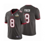 Tampa Bay Buccaneers #8 Bradley Pinion Pewter 2021 Super Bowl LV Jersey