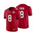 Tampa Bay Buccaneers #8 Bradley Pinion Red 2021 Super Bowl LV Jersey