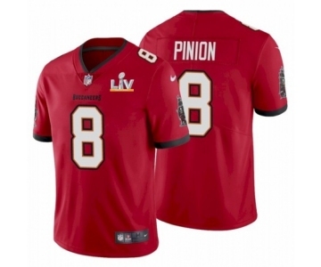 Tampa Bay Buccaneers #8 Bradley Pinion Red 2021 Super Bowl LV Jersey