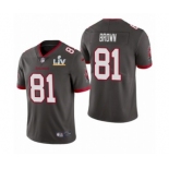 Tampa Bay Buccaneers #81 Antonio Brown Pewter 2021 Super Bowl LV Jersey