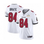 Tampa Bay Buccaneers #84 Cameron Brate White 2021 Super Bowl LV Jersey