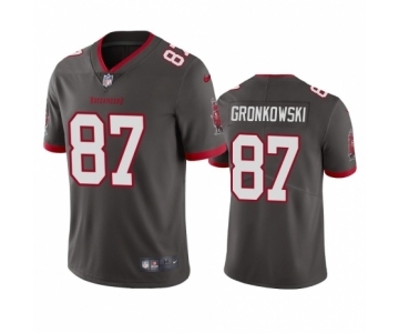 Tampa Bay Buccaneers #87 Rob Gronkowski Pewter Vapor Limited Jersey