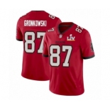 Tampa Bay Buccaneers #87 Rob Gronkowski Red 2021 Super Bowl LV Jersey