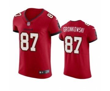 Tampa Bay Buccaneers #87 Rob Gronkowski Red Vapor Elite Jerse