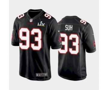 Tampa Bay Buccaneers #93 Ndamukong Suh Black game Super Bowl LV Jersey