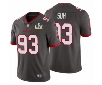 Tampa Bay Buccaneers #93 Ndamukong Suh Pewter Super Bowl LV Jersey