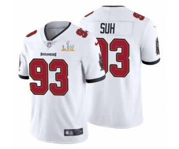 Tampa Bay Buccaneers #93 Ndamukong Suh White 2021 Super Bowl LV Jersey