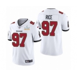 Tampa Bay Buccaneers #97 Simeon Rice White 2021 Super Bowl LV Jersey