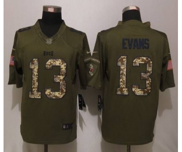 nike nfl jerseys tampa bay buccaneers #13 evans army green[nike Limited Salute To Service]