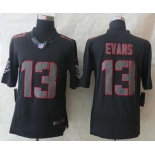 nike nfl jerseys tampa bay buccaneers #13 evans black[nike impact limited]