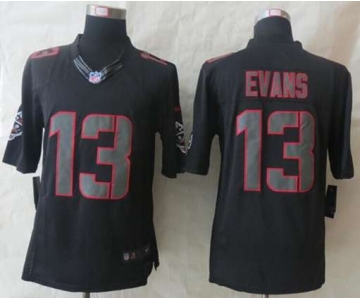 nike nfl jerseys tampa bay buccaneers #13 evans black[nike impact limited]