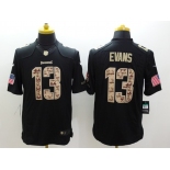 nike nfl jerseys tampa bay buccaneers #13 evans black[salute to service limited]