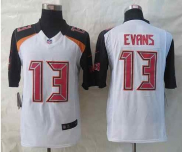 nike nfl jerseys tampa bay buccaneers #13 evans white[nike limited]