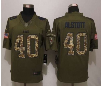 nike nfl jerseys tampa bay buccaneers #40 alstott army green[nike Limited Salute To Service]