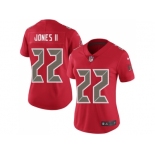 Women Nike Tampa Bay Buccaneers #22 Ronald Jones II Red Stitched NFL Limited Rush Jersey