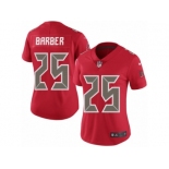 Women Nike Tampa Bay Buccaneers #25 Peyton Barber Limited Red Rush Vapor Untouchable NFL Jersey