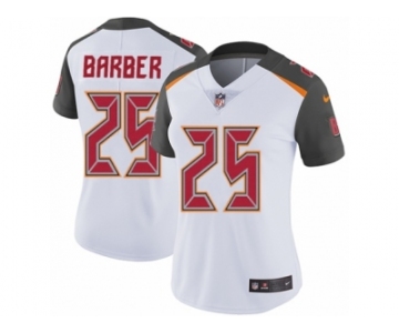 Women Nike Tampa Bay Buccaneers #25 Peyton Barber White Vapor Untouchable Limited Player NFL Jersey