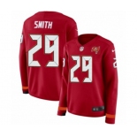 Women Nike Tampa Bay Buccaneers #29 Ryan Smith Limited Red Therma Long Sleeve NFL Jersey