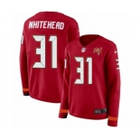 Women Nike Tampa Bay Buccaneers #31 Jordan Whitehead Limited Red Therma Long Sleeve NFL Jersey