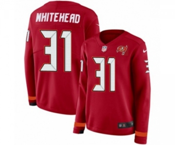 Women Nike Tampa Bay Buccaneers #31 Jordan Whitehead Limited Red Therma Long Sleeve NFL Jersey