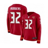 Women Nike Tampa Bay Buccaneers #32 Jacquizz Rodgers Limited Red Therma Long Sleeve NFL Jersey