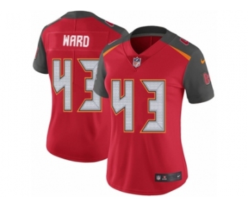 Women Nike Tampa Bay Buccaneers #43 T.J. Ward Red Team Color Vapor Untouchable Limited Player NFL Jersey