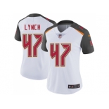 Women Nike Tampa Bay Buccaneers #47 John Lynch White Stitched NFL Vapor Untouchable Limited Jersey