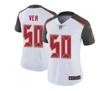 Women Nike Tampa Bay Buccaneers #50 Vita Vea White Stitched NFL Vapor Untouchable Limited Jersey