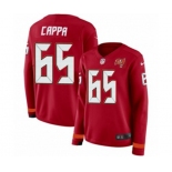 Women Nike Tampa Bay Buccaneers #65 Alex Cappa Limited Red Therma Long Sleeve NFL Jersey