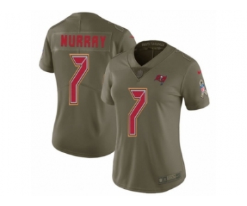 Women Nike Tampa Bay Buccaneers #7 Patrick Murray Limited Olive 2017 Salute to Service NFL Jersey