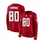 Women Nike Tampa Bay Buccaneers #80 O. J. Howard Limited Red Therma Long Sleeve NFL Jersey