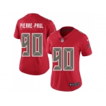 Women Nike Tampa Bay Buccaneers #90 Jason Pierre-Paul Red Stitched NFL Limited Rush Jersey