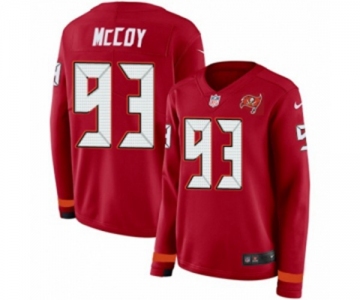 Women Nike Tampa Bay Buccaneers #93 Gerald McCoy Limited Red Therma Long Sleeve NFL Jersey