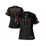 Women's Nike Tampa Bay Buccaneers #11 DeSean Jackson Black NFL Fashion Game Jersey