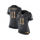 Women's Nike Tampa Bay Buccaneers #11 DeSean Jackson Black Stitched NFL Limited Gold Salute to Service Jersey