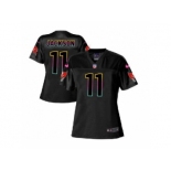 Women's Nike Tampa Bay Buccaneers #11 DeSean Jackson Game Black Fashion NFL Jersey