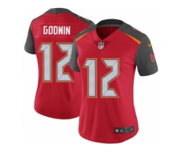 Women's Nike Tampa Bay Buccaneers #12 Chris Godwin Vapor Untouchable Limited Red Team Color NFL Jersey