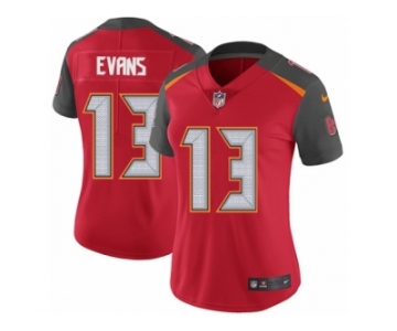 Women's Nike Tampa Bay Buccaneers #13 Mike Evans Vapor Untouchable Limited Red Team Color NFL Jersey