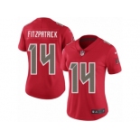 Women's Nike Tampa Bay Buccaneers #14 Ryan Fitzpatrick Limited Red Rush NFL Jersey