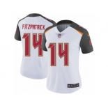 Women's Nike Tampa Bay Buccaneers #14 Ryan Fitzpatrick White Vapor Untouchable Limited Player NFL Jersey