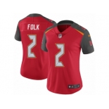 Women's Nike Tampa Bay Buccaneers #2 Nick Folk Red Team Color Vapor Untouchable Limited Player NFL Jersey