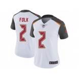 Women's Nike Tampa Bay Buccaneers #2 Nick Folk White Vapor Untouchable Limited Player NFL Jersey